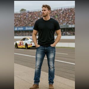 Men’s Southpole Blue Denim Jeans Size 38x32 Straight Leg Casual Everyday Wear